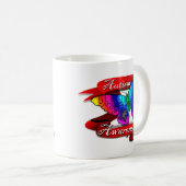 Banner zur Sensibilisierung für Autismus Kaffeetasse (VorderseiteRechts)