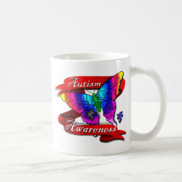 Banner zur Sensibilisierung für Autismus Kaffeetasse