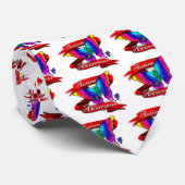 Banner zur Sensibilisierung für Autismus Krawatte (Gerollt)