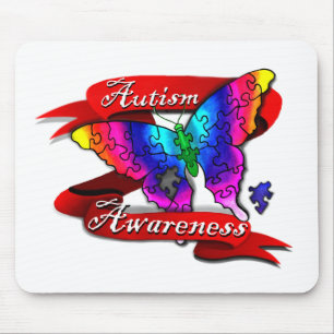 Banner zur Sensibilisierung für Autismus Mousepad