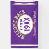 Banner zur Wiedersehen-Begrüßung der Rücksendeklas (Vertikal)