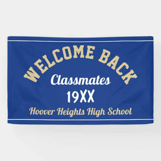 Banner zur Wiedersehen-Begrüßung von Back Classmat (Horizontal)