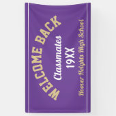 Banner zur Wiedersehen-Begrüßung von Back Classmat (Vertikal)