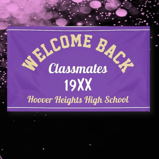 Banner zur Wiedersehen-Begrüßung von Back Classmat