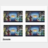 Banneraufkleber für interne Heldenträger Rechteckiger Aufkleber (Blatt)