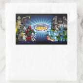 Banneraufkleber für interne Heldenträger Rechteckiger Aufkleber (Tasche)