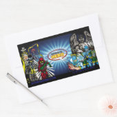 Banneraufkleber für interne Heldenträger Rechteckiger Aufkleber (Umschlag)