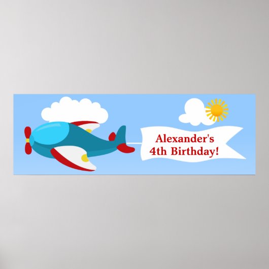 Bannerbanner Boy Geburtstag Banner Poster (Vorne)
