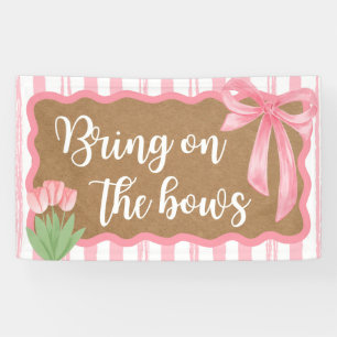 Bannerdekor der Bows Baby Girl Banner
