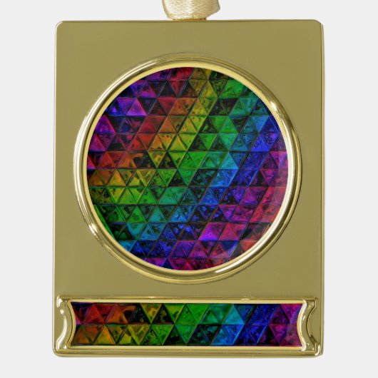 Bannerdekoration Banner-Ornament Gold (Vorderseite)