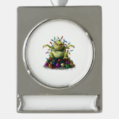 Bannerdekoration Banner-Ornament Silber (Vorderseite)