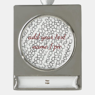 Bannerdekoration Banner-Ornament Silber