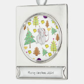 Bannerdekoration Banner-Ornament Silber (Links)