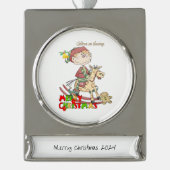 Bannerdekoration Banner-Ornament Silber (Vorderseite)