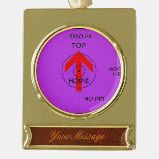 Bannerdekoration - Goldgedeckter Horizont Banner-Ornament Gold
