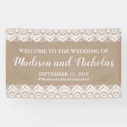 Bannerdekoration, rustikal banner (Horizontal)