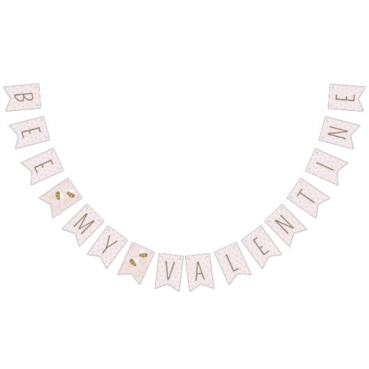 Bannerfahnen für Bienen - Rosa Wimpelkette (Alle)