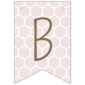 Bannerfahnen für Bienen - Rosa Wimpelkette (Erste Fahne)