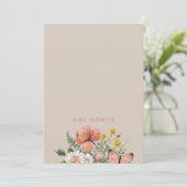 Bannerflagge im ersten Jahr der Wildblume | WILDBL Einladung (Stehend Vorderseite)