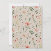 Bannerflagge im ersten Jahr der Wildblume | WILDBL Einladung (Rückseite)