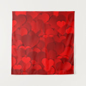 Bannerherzen bilden ein Herz Wandteppich (Vorderseite)