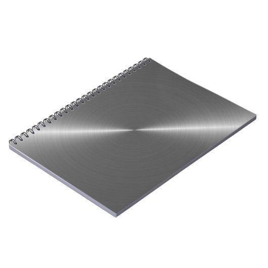 Bannerhintergrundtextur Metall Notizblock (Linke Seite)