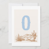 Bannerkarte "O" für einen Western Einladung (Vorderseite)