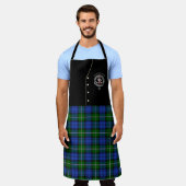 Bannerman Clan Abzeichen & Tartan Kilt Schürze (Getragen)