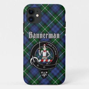 Bannerman Clan Abzeichen & Tartan Phone Case