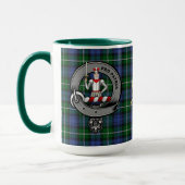 Bannerman Clan Abzeichen & Tartan Tasse (Links)