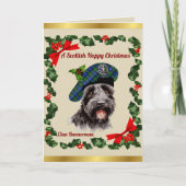 Bannerman Scottie Dog Personalisiert Xmas Karte (Vorderseite)