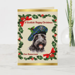 Bannerman Scottie Dog Personalisiert Xmas Karte