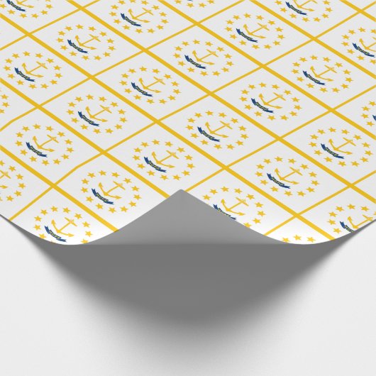 Bannermuster auf der Insel Rhode Geschenkpapier (Ecke)