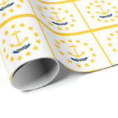 Bannermuster auf der Insel Rhode Geschenkpapier (Rolleneckpunkt)