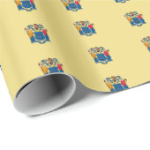 Bannermuster in New Jersey Geschenkpapier (Rolleneckpunkt)