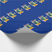 Bannermuster in New York Geschenkpapier (Ecke)