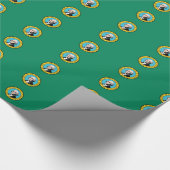 Bannermuster in Washington Geschenkpapier (Ecke)