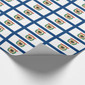 Bannermuster in West-Virginia Geschenkpapier (Ecke)