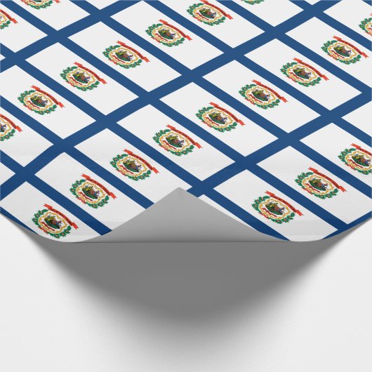 Bannermuster in West-Virginia Geschenkpapier (Ecke)