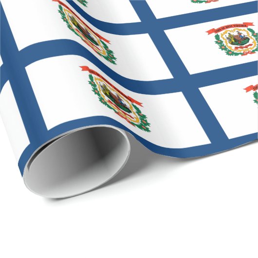 Bannermuster in West-Virginia Geschenkpapier (Rolleneckpunkt)