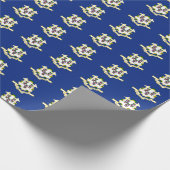 Bannermuster von Connecticut Geschenkpapier (Ecke)