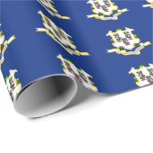 Bannermuster von Connecticut Geschenkpapier (Rolleneckpunkt)