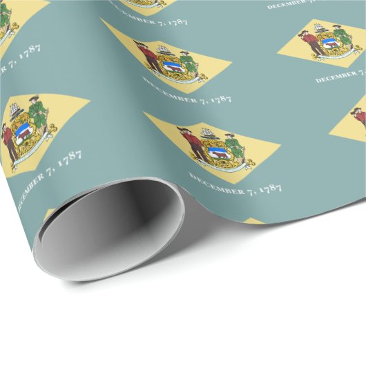 Bannermuster von Delaware Geschenkpapier (Rolleneckpunkt)