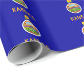 Bannermuster von Kansas Geschenkpapier (Rolleneckpunkt)
