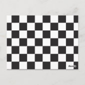 Bannerpostkarte für die schwarze Markierung Postkarte (Rückseite)