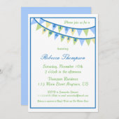 Banners Baby Shower Einladung (Vorne/Hinten)