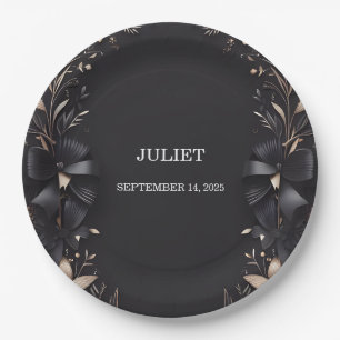 Banners Bows Satin Ribbon Cutting Brautparty Pappteller