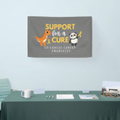 Bannersignatur zur Unterstützung von Krebs bei Kin Banner (Messe)