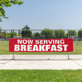 Bannersignierung für individuelles Frühstück Banner