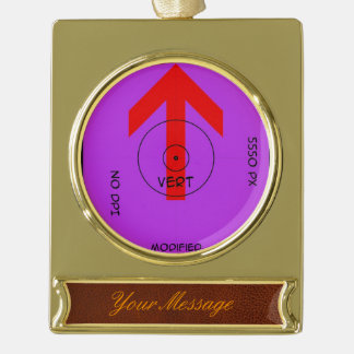 Bannerverzierung - Goldverschluss Banner-Ornament Gold